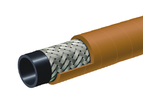 Braided steel wire air hose